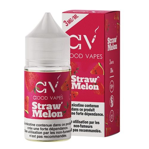Good Vapes Salts – Straw’ Melon – 30ml - Cigarette Electronique Casablanca Maroc