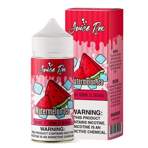 Juice Box – Watermelon Ice – E-liquide 100ml - Cigarette Electronique Casablanca Maroc